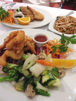 main dish, baked ‘shrimps’, 9,90€, Xu’s Cooking, Vienna at Xu's Cooking in Vienna