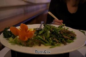 faux veal with long beans, delicious at Xu's Cooking in Vienna