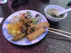 Starters from the buffet at Xu's Cooking in Vienna