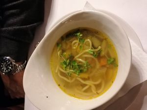 Tibetan soup at Hollerei in Vienna