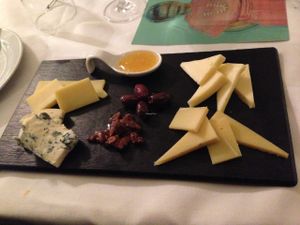 Cheese platter at Hollerei in Vienna