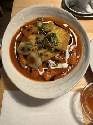 Polenta and veg #Veganuary at Hollerei in Vienna