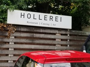 Exterior sign at Hollerei in Vienna
