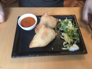 Samosas  at Hollerei in Vienna