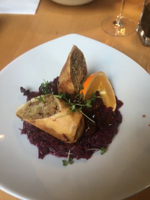 Seitan roulade  at Hollerei in Vienna