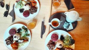 plat du hour at Den Teepot in Brussels