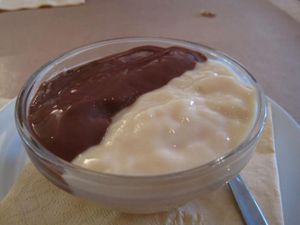 Dessert. Very good. at Den Teepot in Brussels