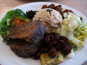 Main dish at Den Teepot in Brussels