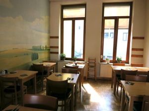 Den Teepot restaurant - on the second floor of the shop at Den Teepot in Brussels