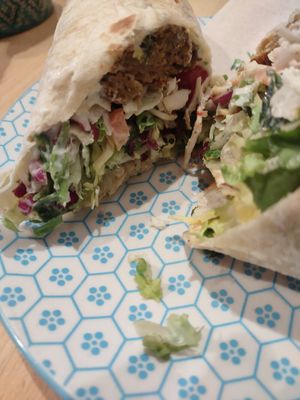 Falafel wrap at Greenway in Ghent