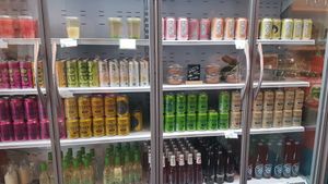 Drinks display at Greenway in Ghent