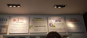 Menu at Greenway in Ghent