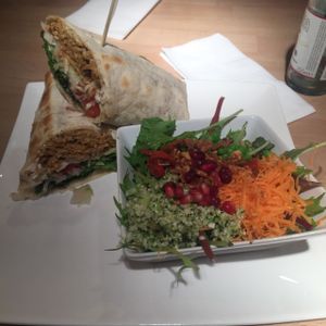The Vegan Kebab Wrap- delicious!!! at Greenway in Ghent