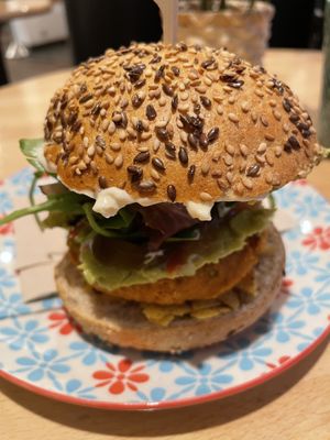 Red pepper burger  at Greenway in Ghent