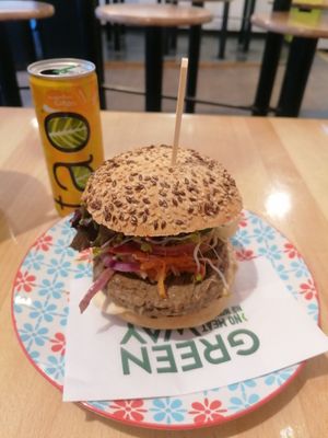 Magic mushroom burger #Veganuary at Greenway in Ghent