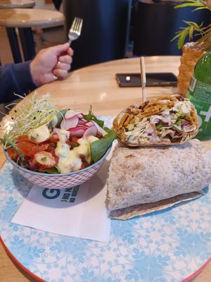 Kebab wrap at Greenway in Ghent