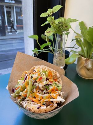 Pita kebab  at Greenway in Ghent