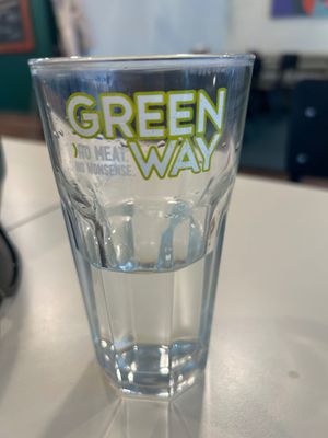 Unlimited water, I feel like almost all places make you pay for a small glass bottle and it’s just never enough at Greenway in Ghent