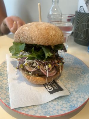 Mushroom burger   at Greenway in Ghent