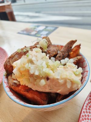 Sweet potato fries (4,90€) at Greenway in Ghent