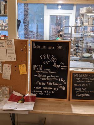 The pasta menu at Lekker GEC in Ghent