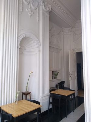 Interior decor of Lekker: you can see some of the features of this beautiful old building at Lekker GEC in Ghent