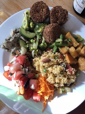 Food from the buffet at Lekker GEC in Ghent