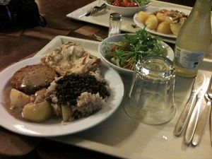 hearty and filling buffet options at Country Life in Prague