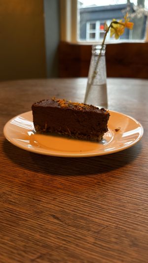 Vegan cake of the day  at Morgenstedet in Copenhagen