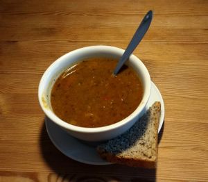 Vegan Soup Viva Mexico! at Morgenstedet in Copenhagen