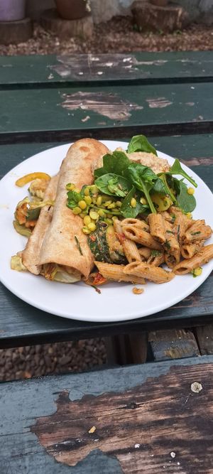 Baked dish at Morgenstedet in Copenhagen