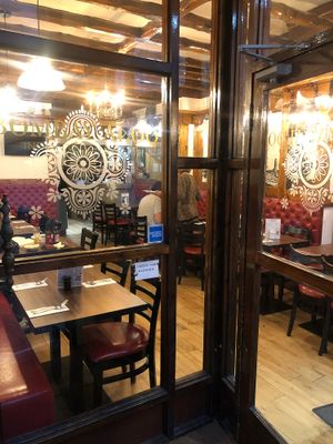 Welcoming casual space at Bombay Aloo in Brighton