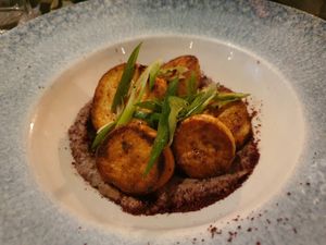 Mushroom dish August 2020 at Food For Friends in Brighton