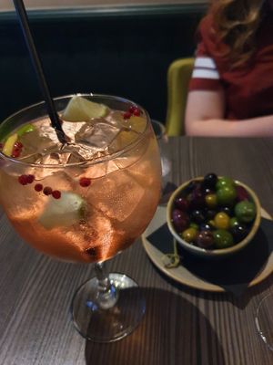 Gin cocktail - so so good at Food For Friends in Brighton