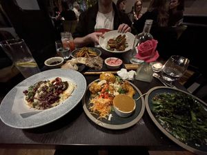 Huge portions! Sweetcorn ribs and bao buns were really average. at Food For Friends in Brighton