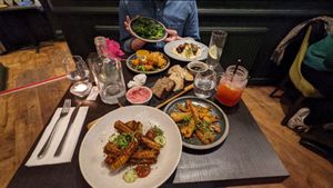 The meal! at Food For Friends in Brighton