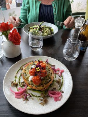 Beautifully presented delicious food  at Food For Friends in Brighton