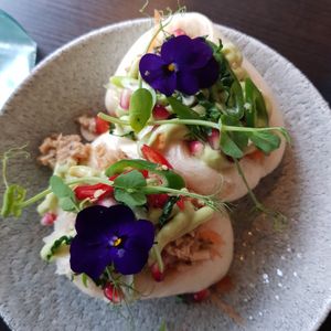 Bao buns at Food For Friends in Brighton