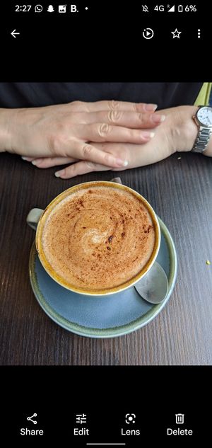 Cappuccino at Food For Friends in Brighton