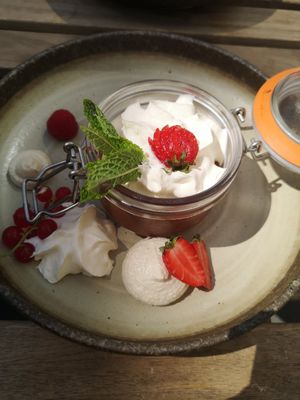 Mousse au chocolat at Food For Friends in Brighton