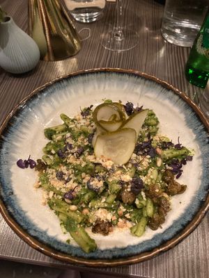 Delicious pasta dish.  at Food For Friends in Brighton