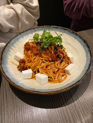 vegan feta!   at Food For Friends in Brighton