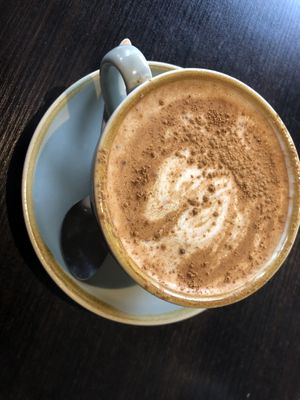 Chai latte with oat milk   at Food For Friends in Brighton