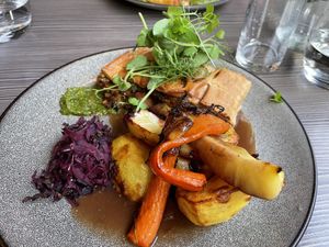 Vegan mushroom wellington   at Food For Friends in Brighton
