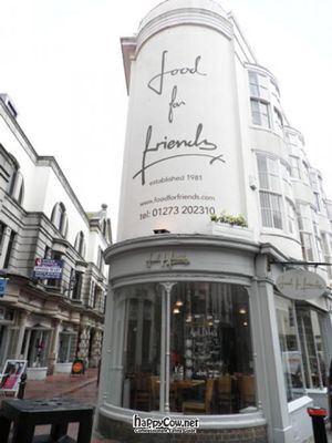 the best table at Food For Friends in Brighton