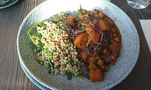 nice meal at Food For Friends in Brighton