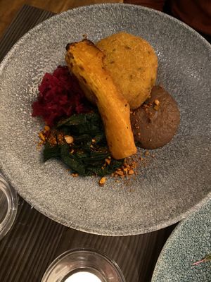 Arranchi - butternut squash  at Food For Friends in Brighton