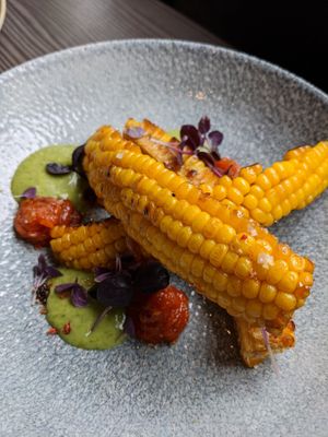 Sweetcorn ribs at Food For Friends in Brighton