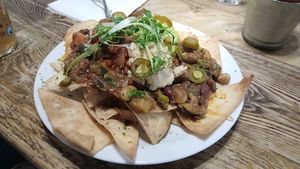 Large chilli nachos. Lovely! Dec 25 at The Prince George in Brighton