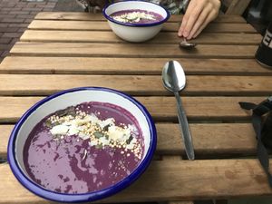 Smothie bowl at Infinity Foods Kitchen in Brighton